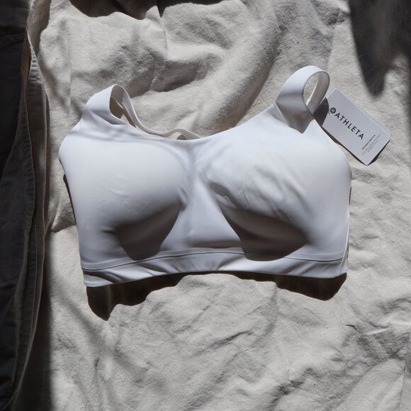 Athleta Advance Bra B-G Womens 40F White Workout Gear NWT High-Impact Support - Picture 7 of 8
